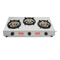 Khaitan 3 Burner Inalsa Stainless Steel Manual Gas Stove (3 Burners)