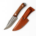 Machado Hybrid Hand-Sharpened Mongolian Knife with Leather Sheath - Forged Boning Multipurpose Meat Cleaver Butcher Knives Home & Kitchen