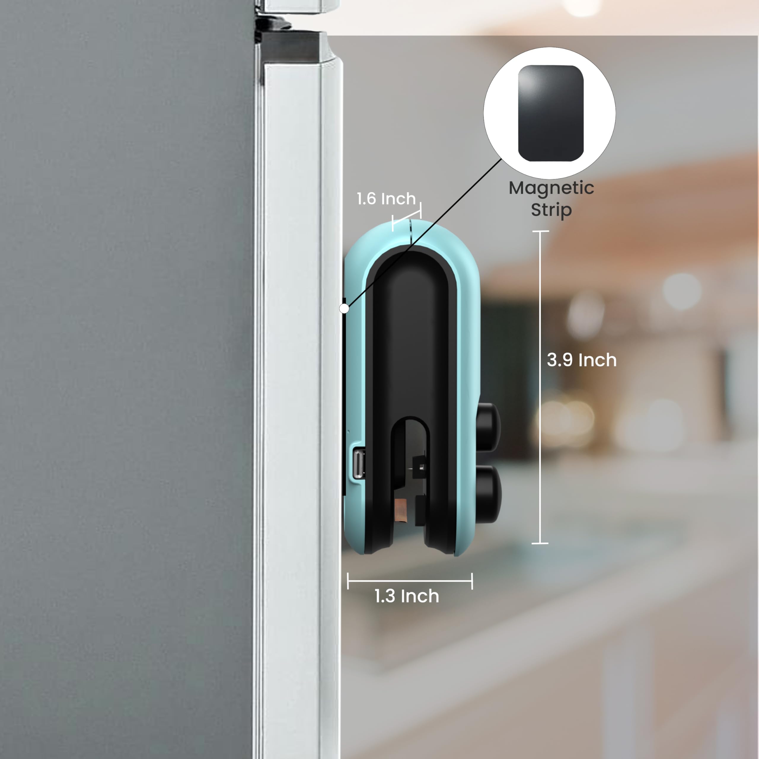 Seznik Sealing Machine for Food Packets - Portable Handheld Sealing, Snacks, Chips, Fresh Storage - Mini Sealing Machine, 1 YEAR Warranty (Dark Green)