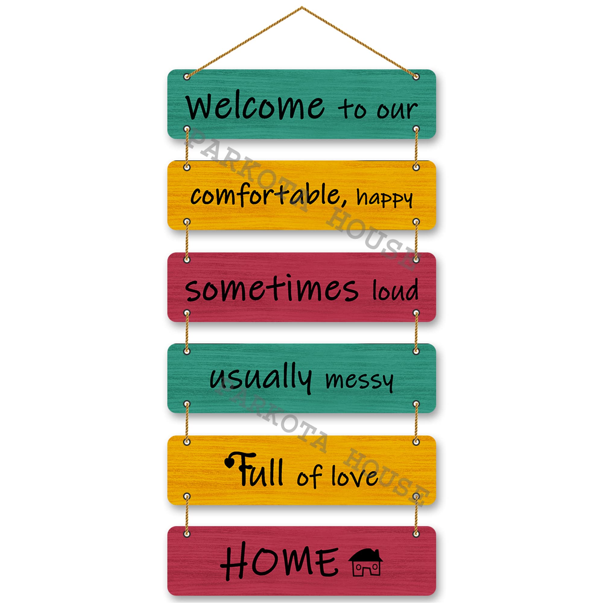 PARKOTA HOUSE Gayatri Mantra MDF Wall Hanging | Om Sanskrit Mantra Hindu Religious Home Decor & Wall Decor for Pooja Room, Meditation, Living Room-Multicolor