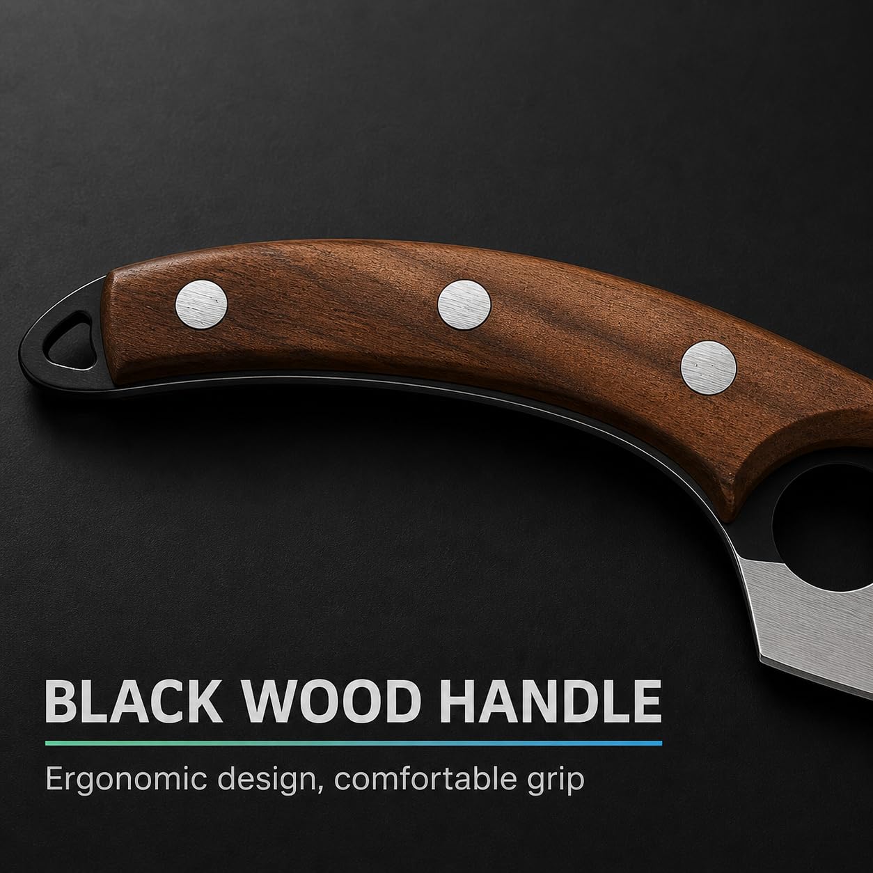 Machado Hybrid Hand-Sharpened Mongolian Knife with Leather Sheath - Forged Boning Multipurpose Meat Cleaver Butcher Knives Home & Kitchen