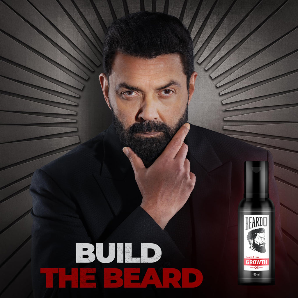 Beardo Beard and Hair Growth Oil - 50 ml for faster beard growth and thicker looking beard | Natural Actives Only | No Harmful Chemicals
