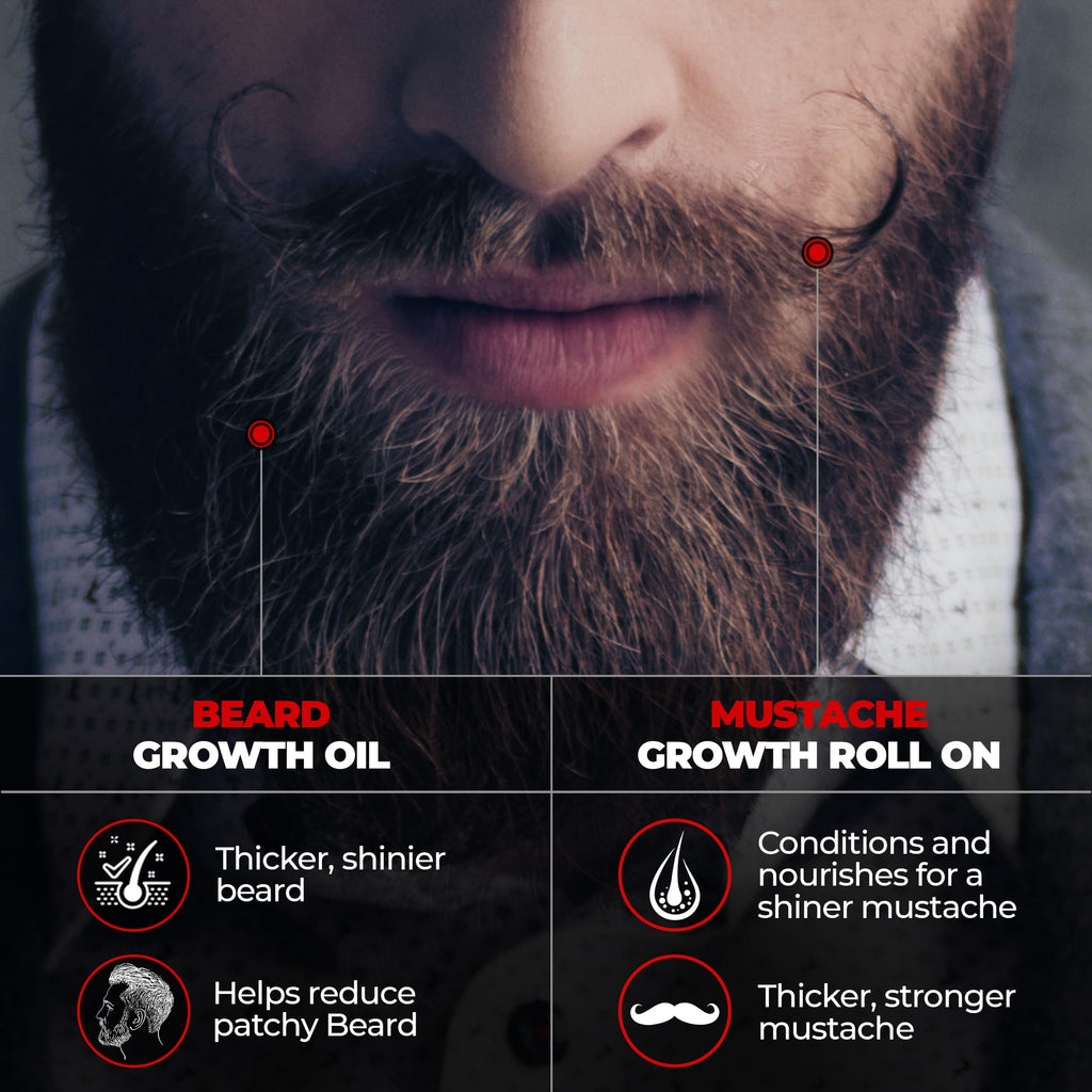 Beardo Beard and Hair Growth Oil - 50 ml for faster beard growth and thicker looking beard | Natural Actives Only | No Harmful Chemicals