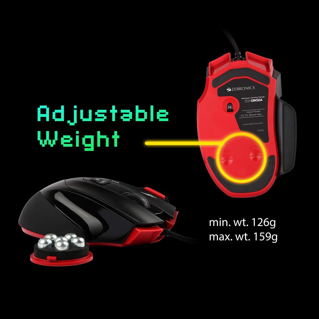 ZEBRONICS Blanc Slim Wireless Mouse with Rechargeable Battery, BT + 2.4GHz, 4 Buttons, 800/1200/1600 DPI, Silent Operation, Multicolor LED Lights